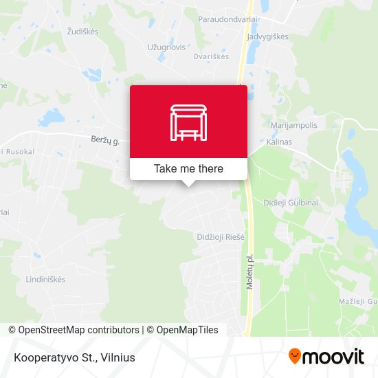 Карта Kooperatyvo St.