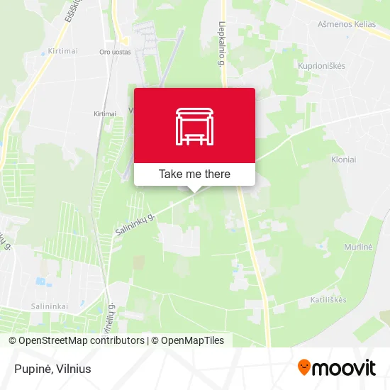 Карта Pupinė
