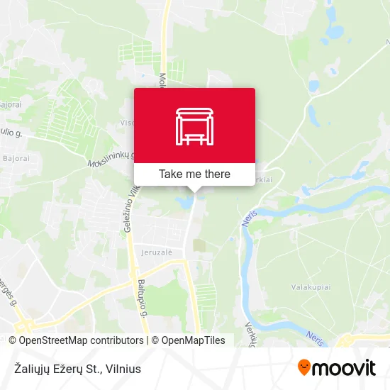 Žaliųjų Ežerų St. map