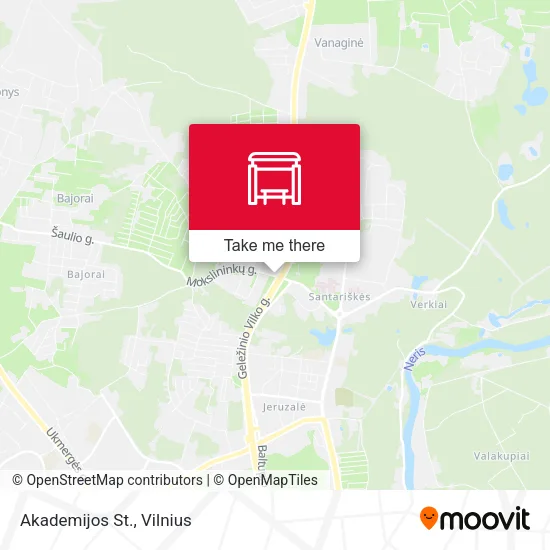 Карта Akademijos St.