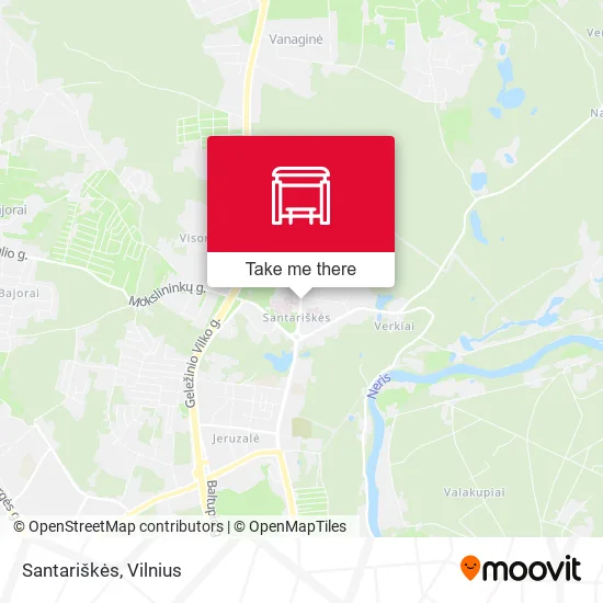 Карта Santariškės
