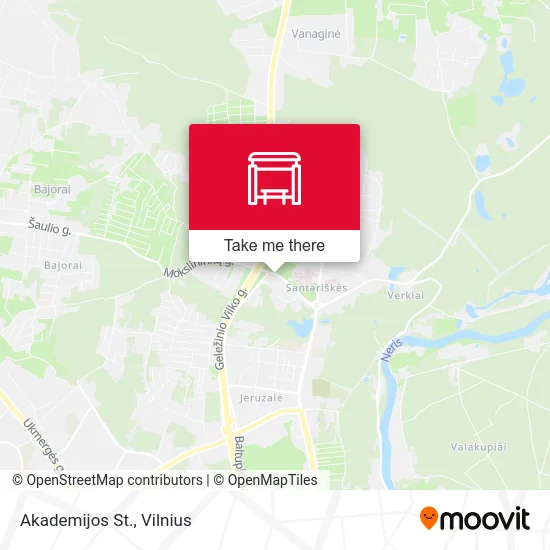 Карта Akademijos St.