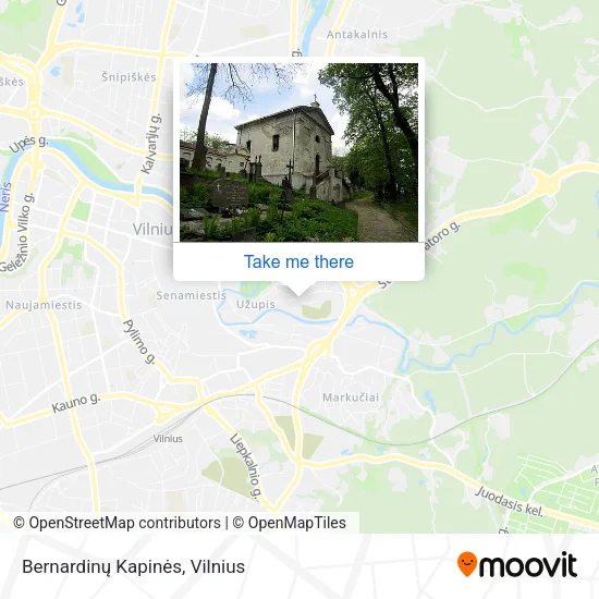 Карта Bernardinų Kapinės