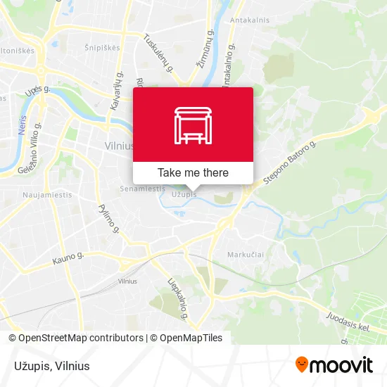 Užupis map