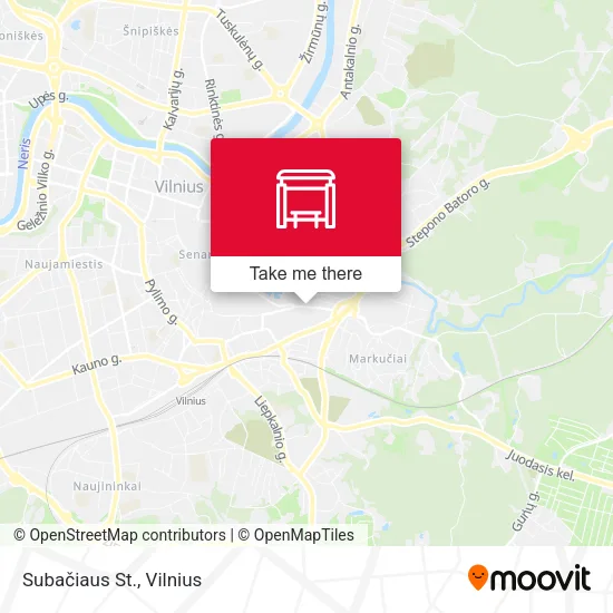 Карта Subačiaus St.