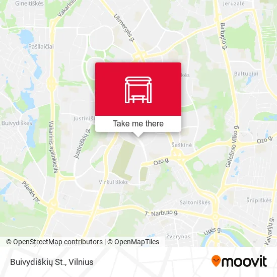 Buivydiškių St. map