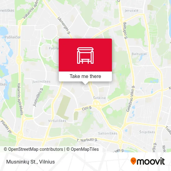 Musninkų St. map