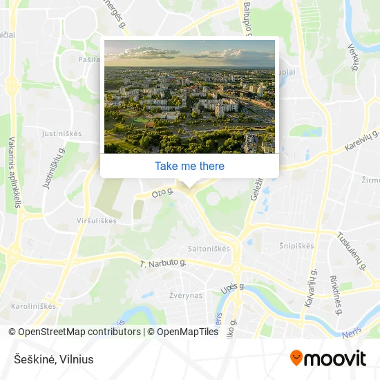 Карта Šeškinė