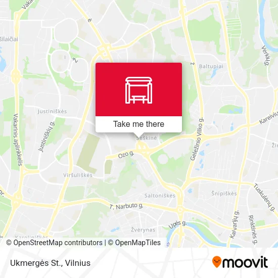 Карта Ukmergės St.