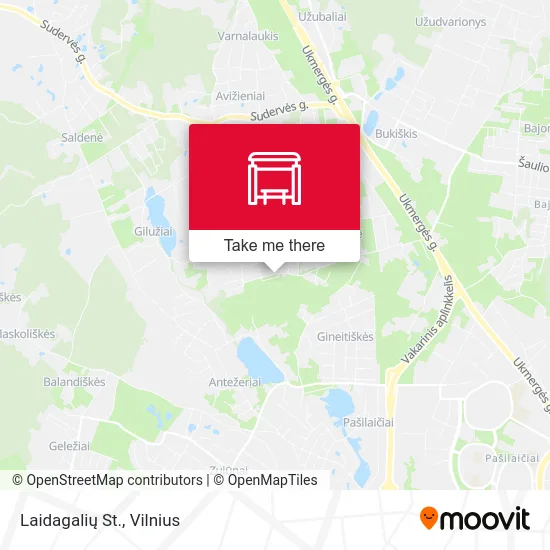 Карта Laidagalių St.