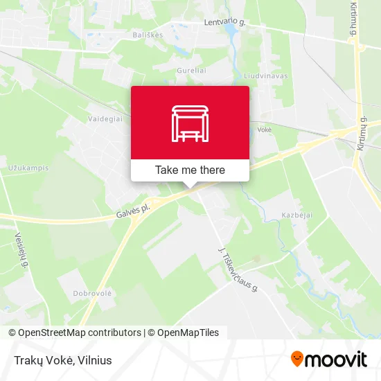 Карта Trakų Vokė