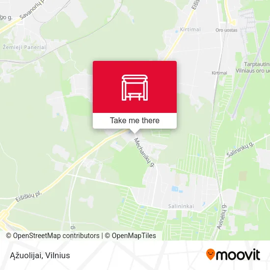 Карта Ąžuolijai