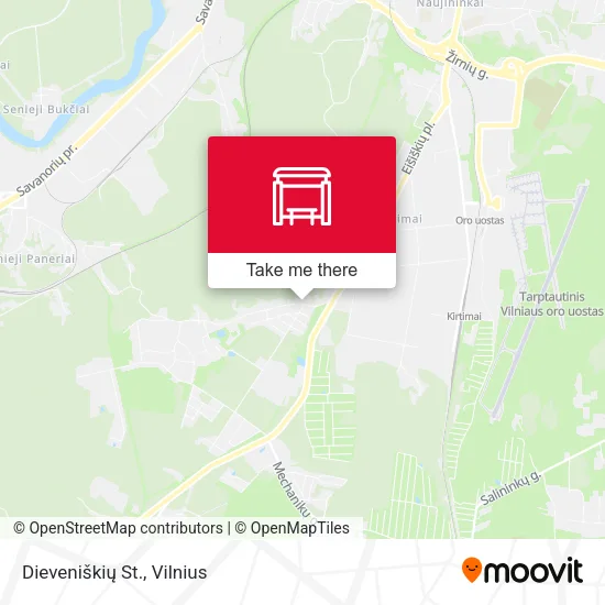 Dieveniškių St. map