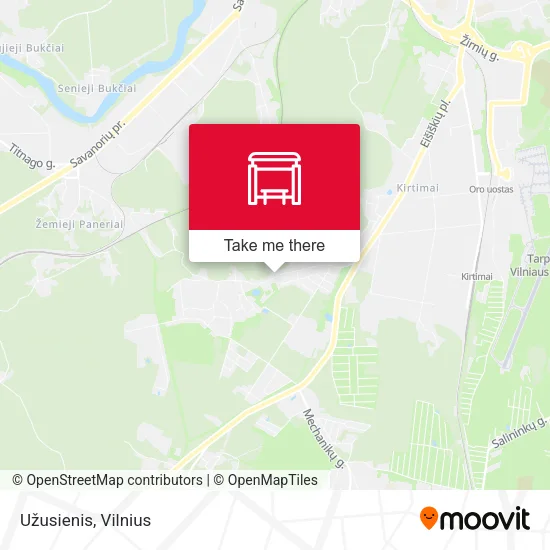 Карта Užusienis