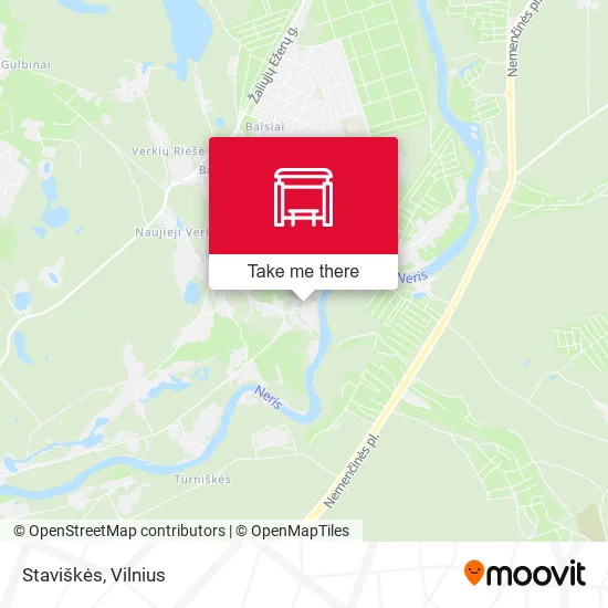 Карта Staviškės