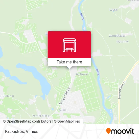 Карта Krakiškės