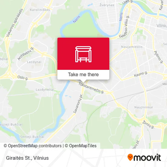 Giraitės St. map
