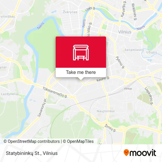 Карта Statybininkų St.