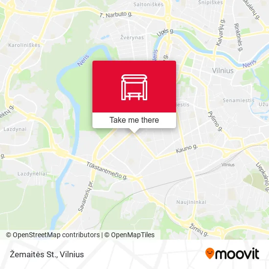 Карта Žemaitės St.