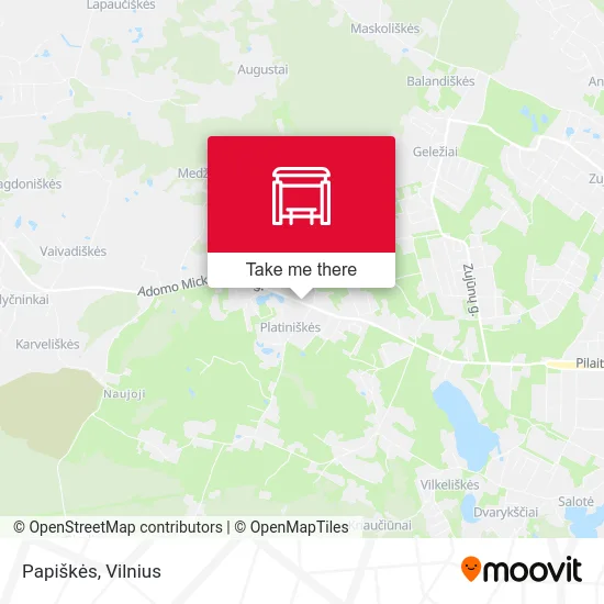 Карта Papiškės