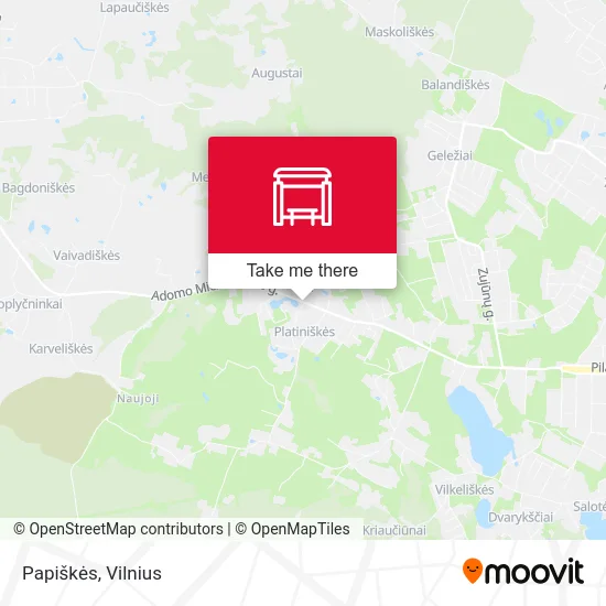 Карта Papiškės