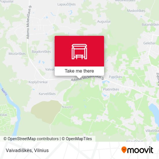 Карта Vaivadiškės