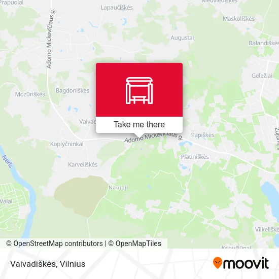 Карта Vaivadiškės