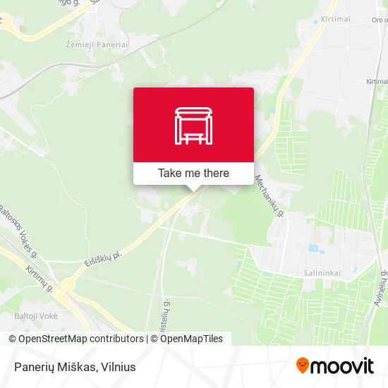 Карта Panerių Miškas