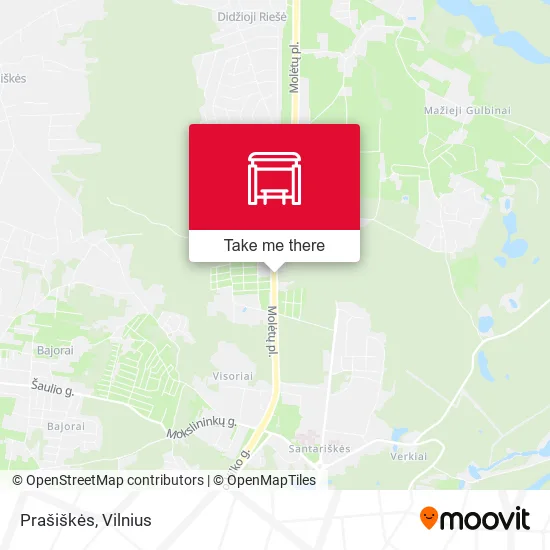 Карта Prašiškės