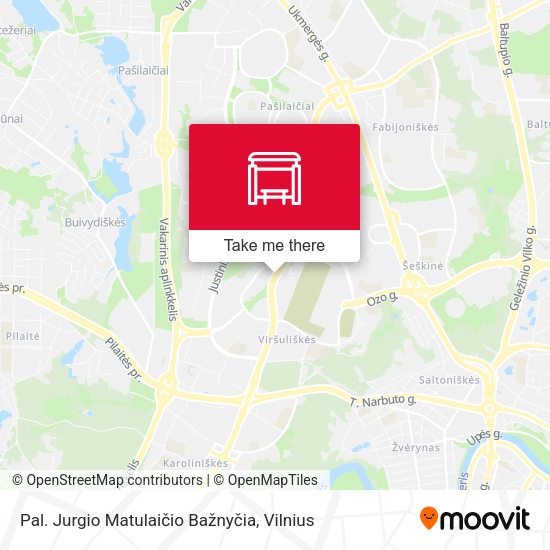 Pal. Jurgio Matulaičio Bažnyčia map