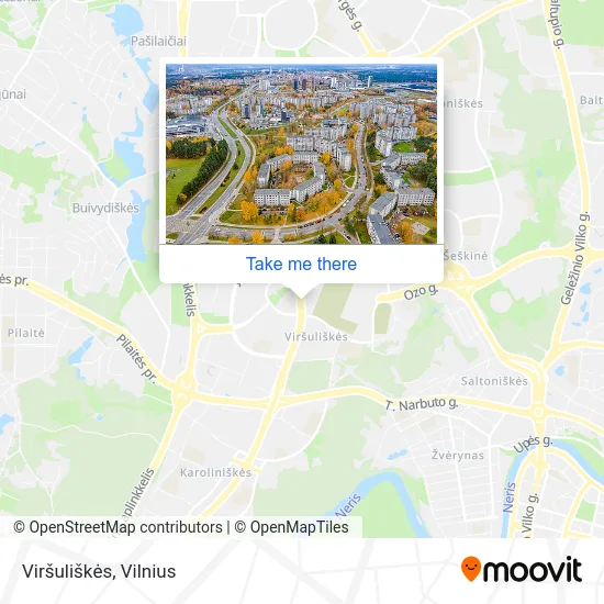 Карта Viršuliškės