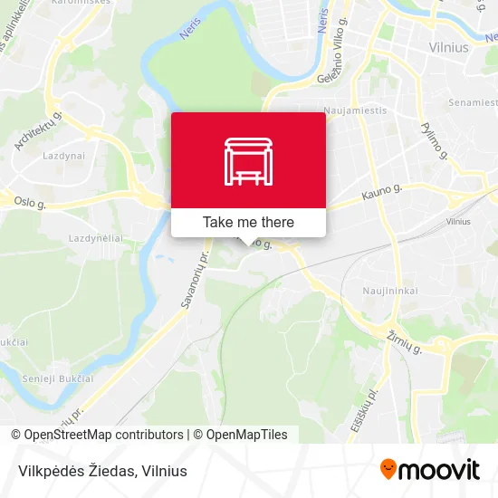 Vilkpėdės Žiedas map