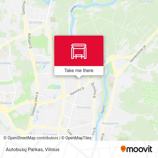 Карта Autobusų Parkas