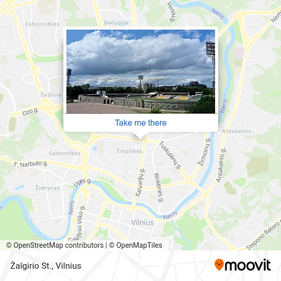 Карта Žalgirio St.