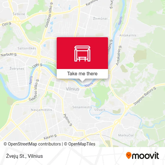 Карта Žvejų St.