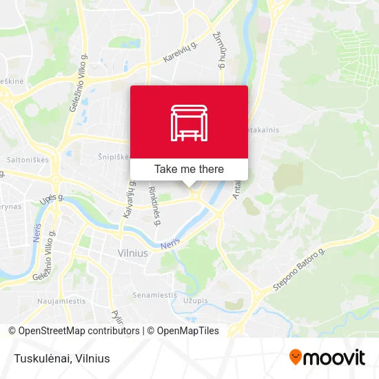 Tuskulėnai map