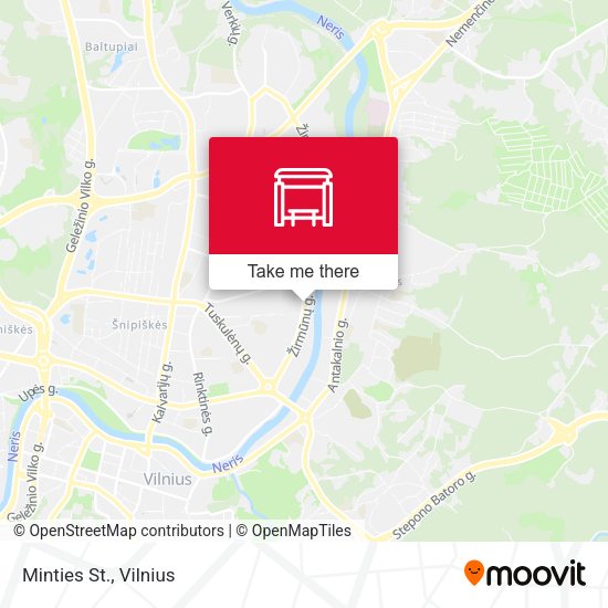 Minties St. map