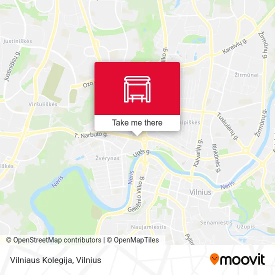 Карта Vilniaus Kolegija