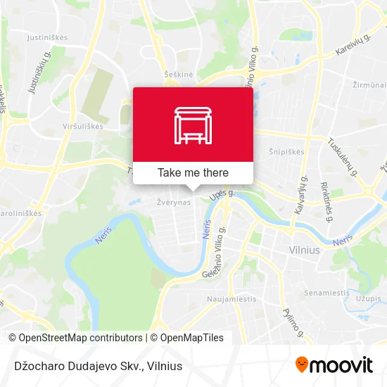 Карта Džocharo Dudajevo Skv.