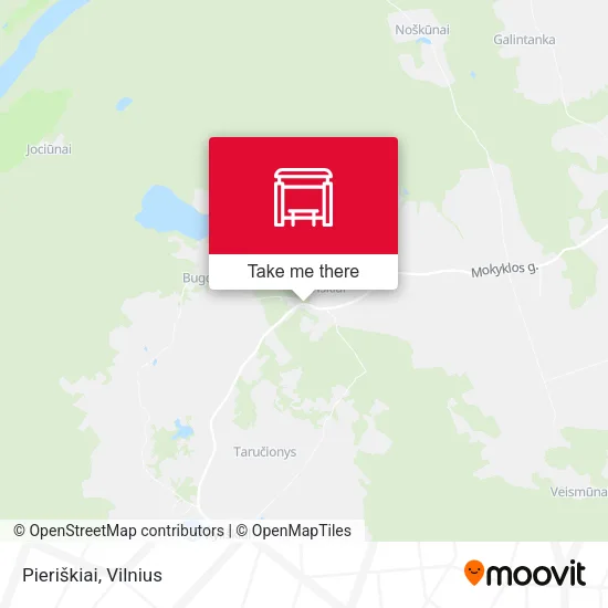 Карта Pieriškiai