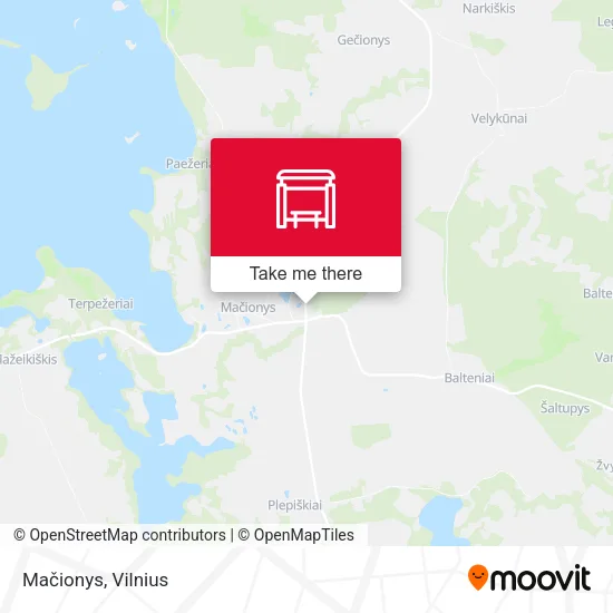 Карта Mačionys