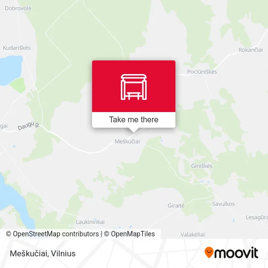 Карта Meškučiai