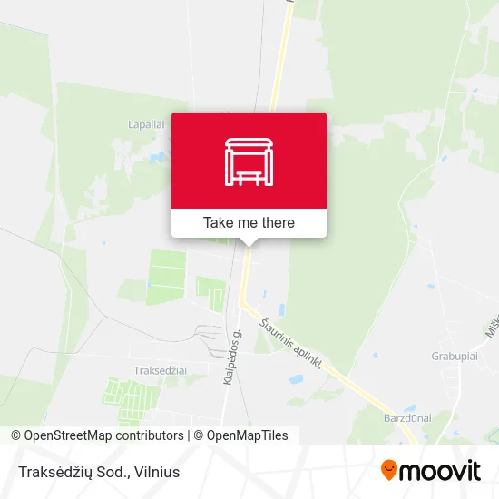 Traksėdžių Sod. map