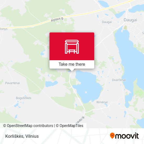 Карта Korliškės