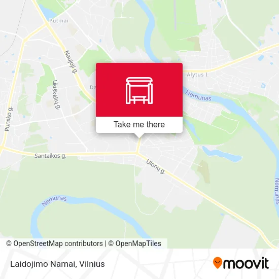 Карта Laidojimo Namai