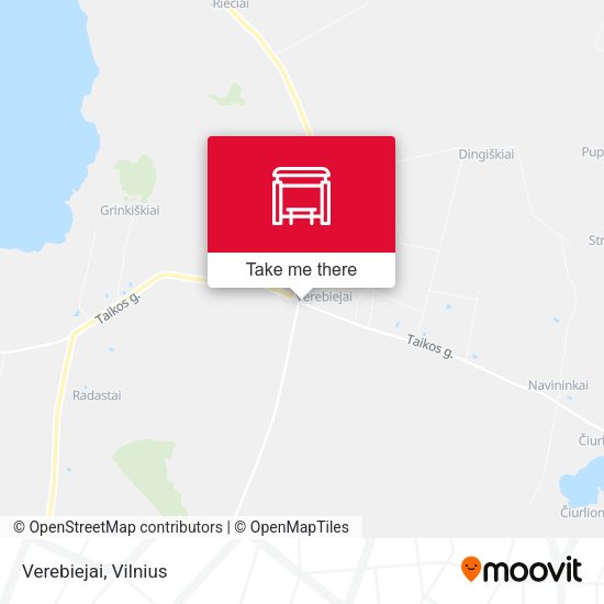 Карта Verebiejai
