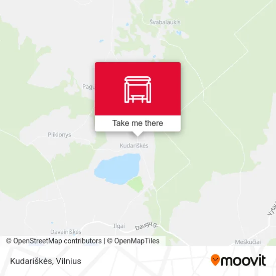 Карта Kudariškės
