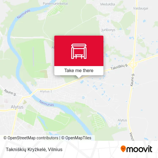 Takniškių Kryžkelė map