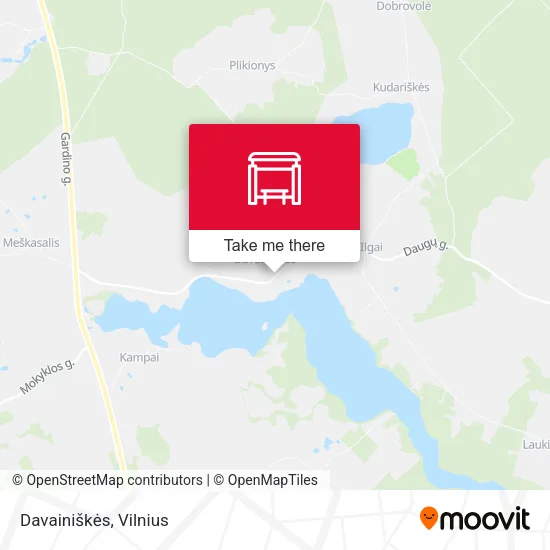 Карта Davainiškės