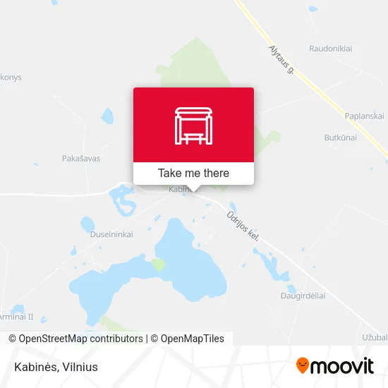 Карта Kabinės